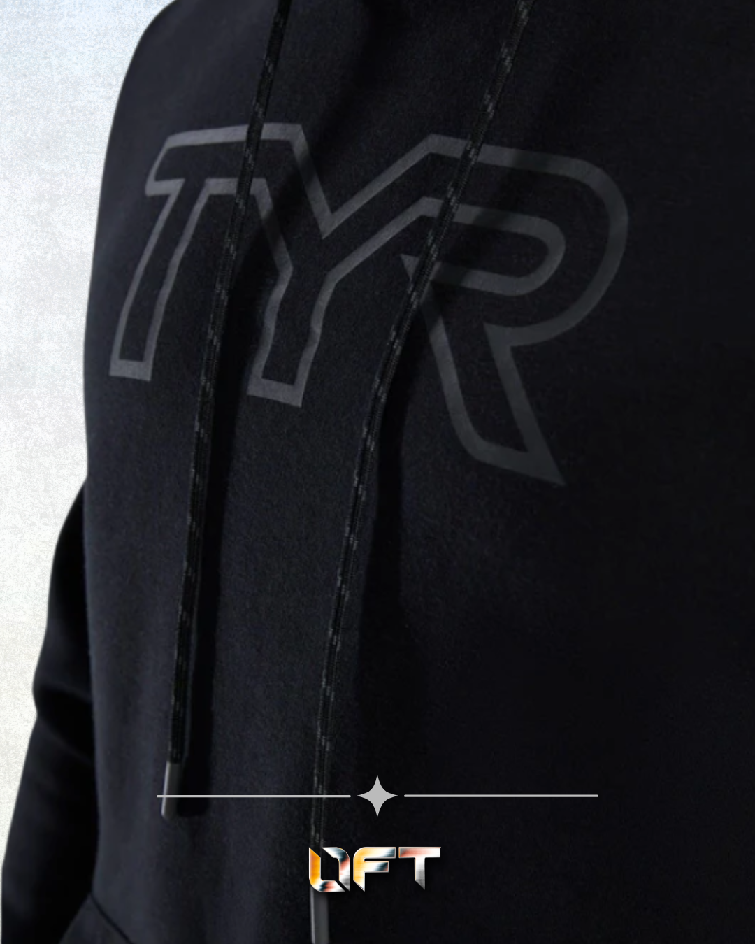 TYR Unisex UltraSoft Big Logo Tech Hoodie Black (001)
