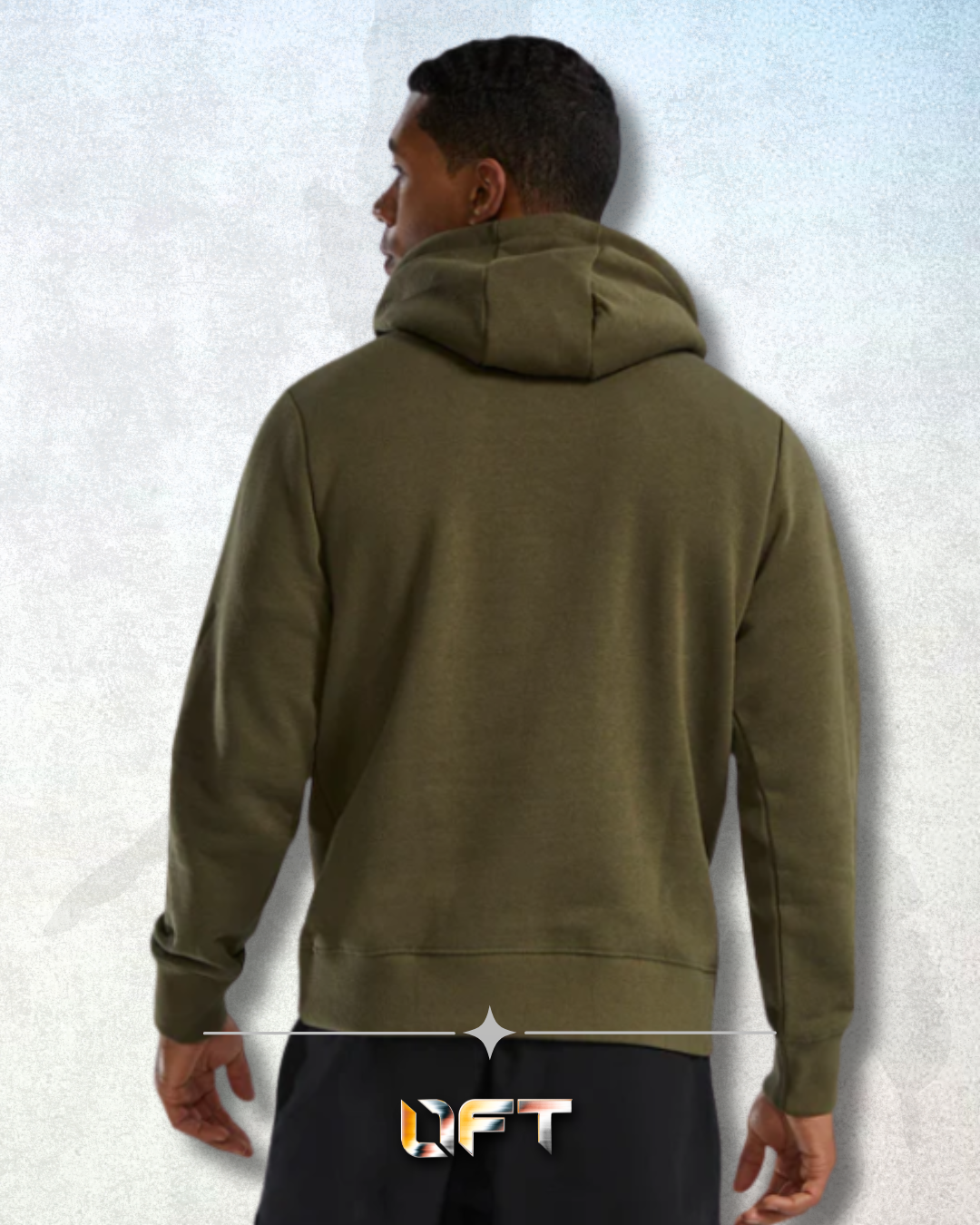 TYR Unisex UltraSoft Big Logo Tech Hoodie Olive Night (932)