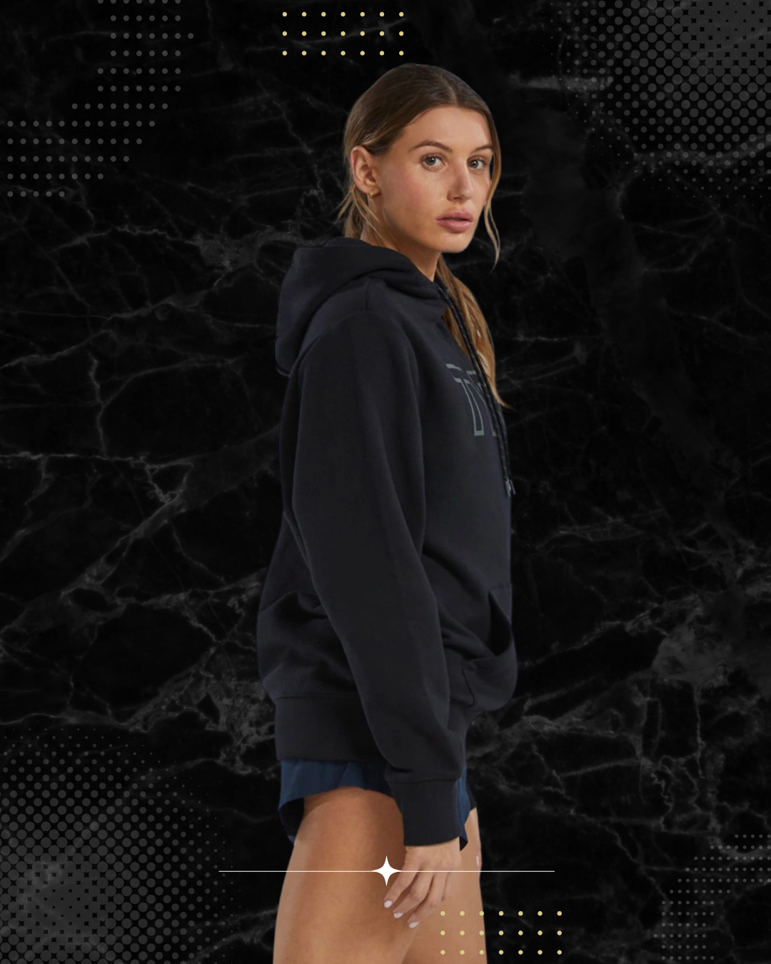 TYR Unisex UltraSoft Big Logo Tech Hoodie Black (001)