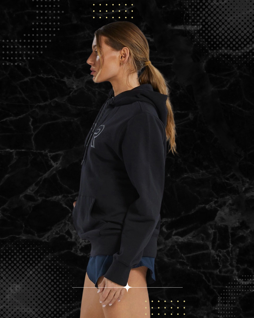 TYR Unisex UltraSoft Big Logo Tech Hoodie Black (001)