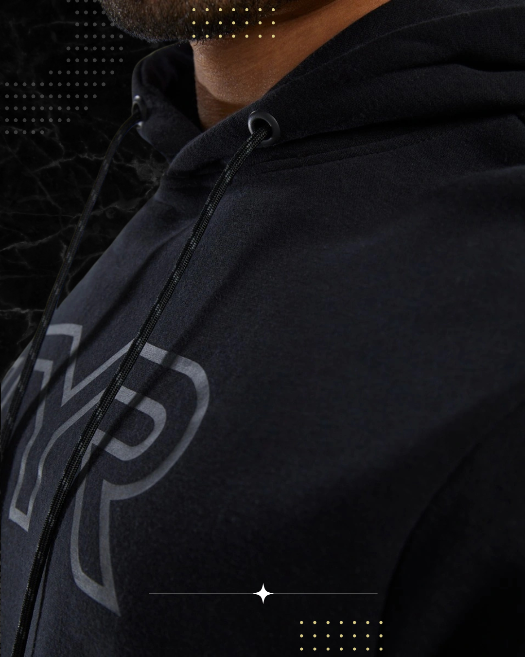 TYR Unisex UltraSoft Big Logo Tech Hoodie Black (001)