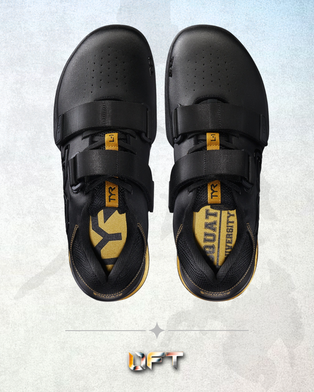 TYR L-1 Lifter Black/Gold Limited Edt Squat University (008)