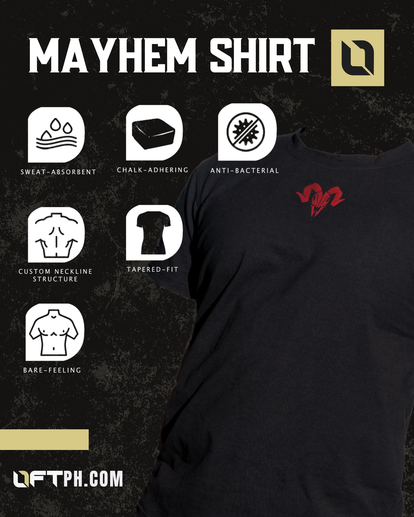 L1FT Mayhem Team Shirt - Red