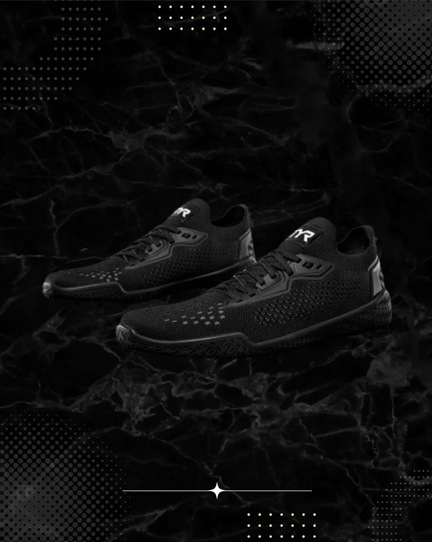 TYR DropZero Barefoot Trainer - Laced Black (001)
