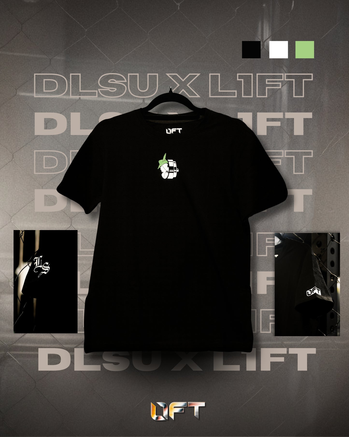 L1FT X DLSU Collab Shirt - Black