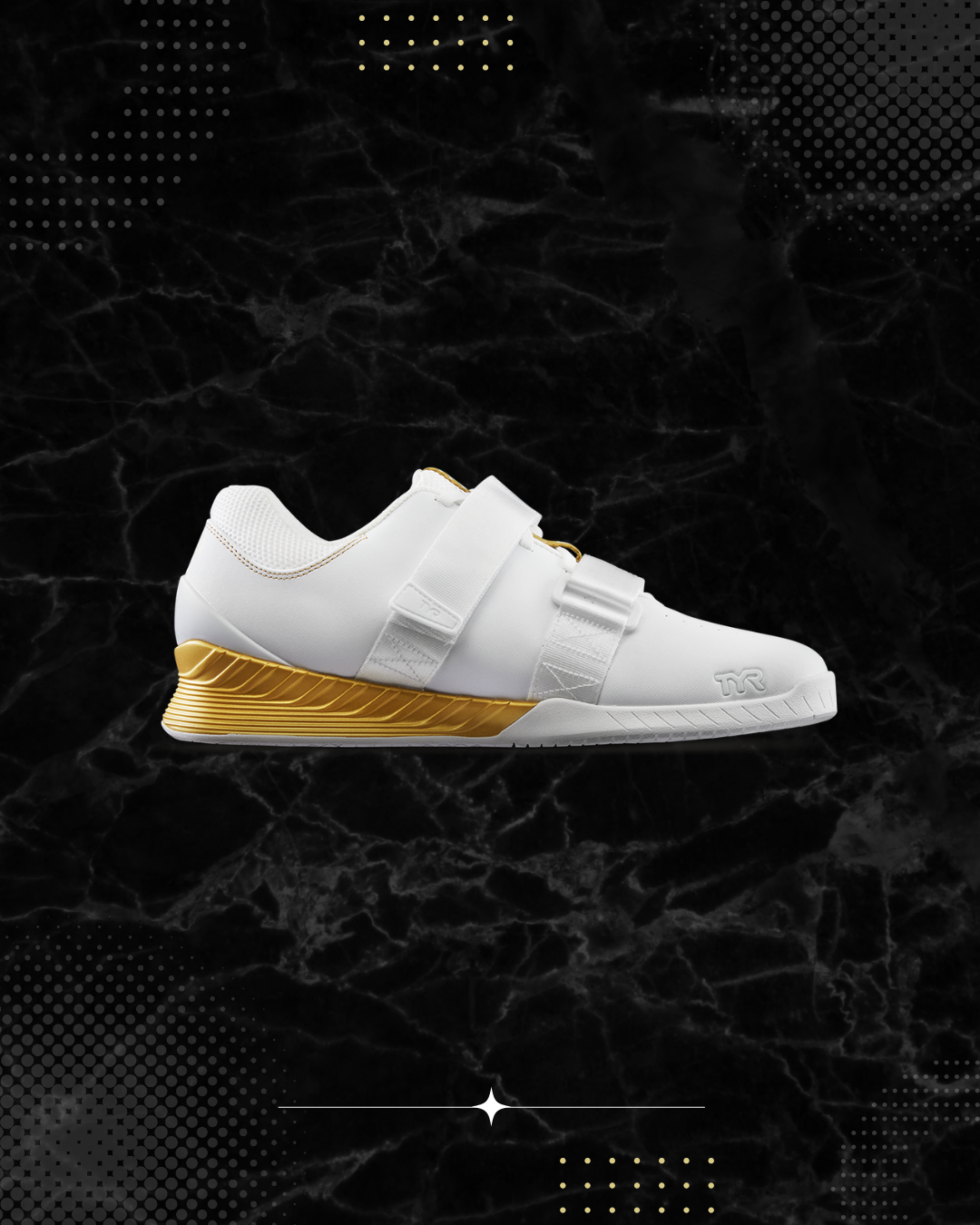 TYR L-1 Lifter White/Gold Limited Edt Squat University (132)
