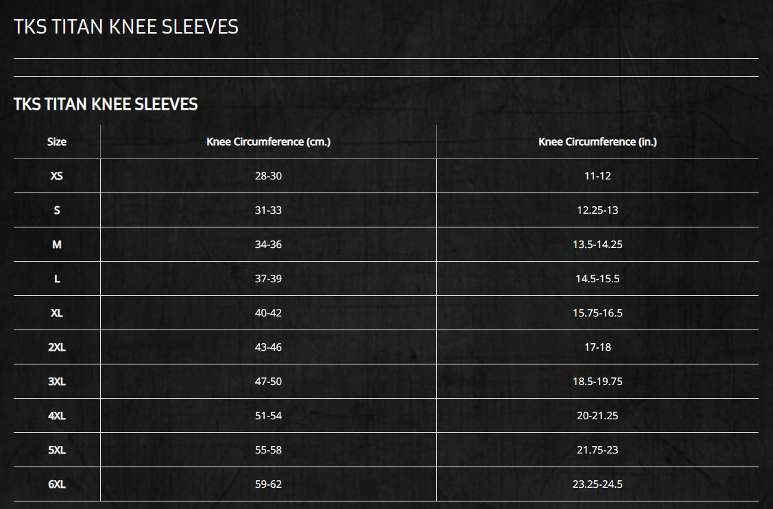 Titan TKS Knee Sleeves