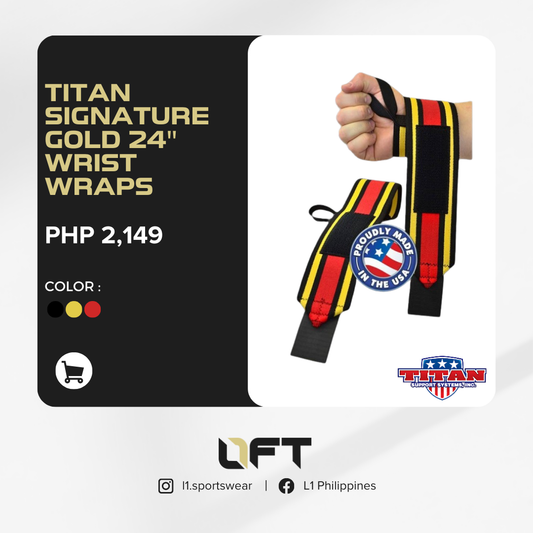 Titan Signature Gold 24" wrist wraps