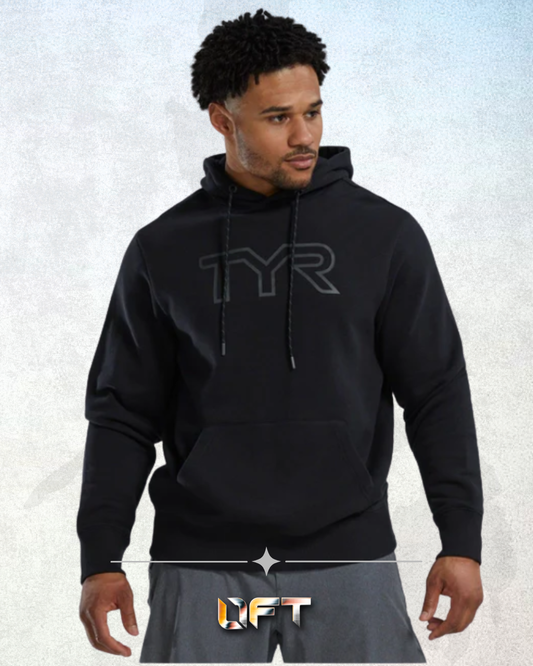 TYR Unisex UltraSoft Big Logo Tech Hoodie Black (001)
