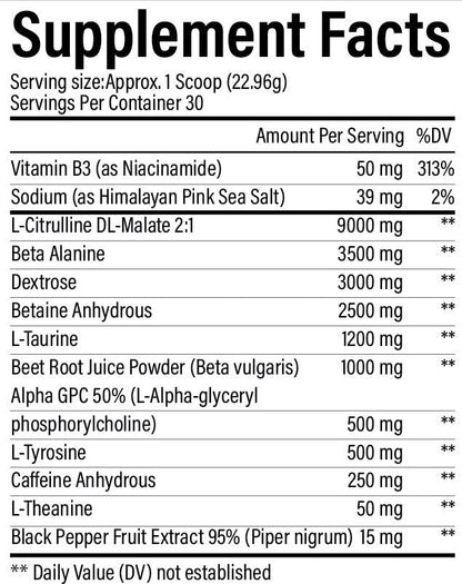 110 Percent Pre-Workout