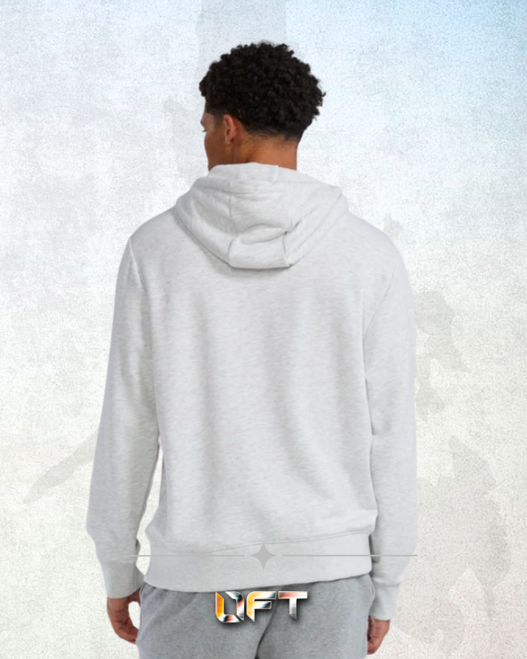 TYR Unisex UltraSoft Big Logo Tech Hoodie Ash Weather (939)