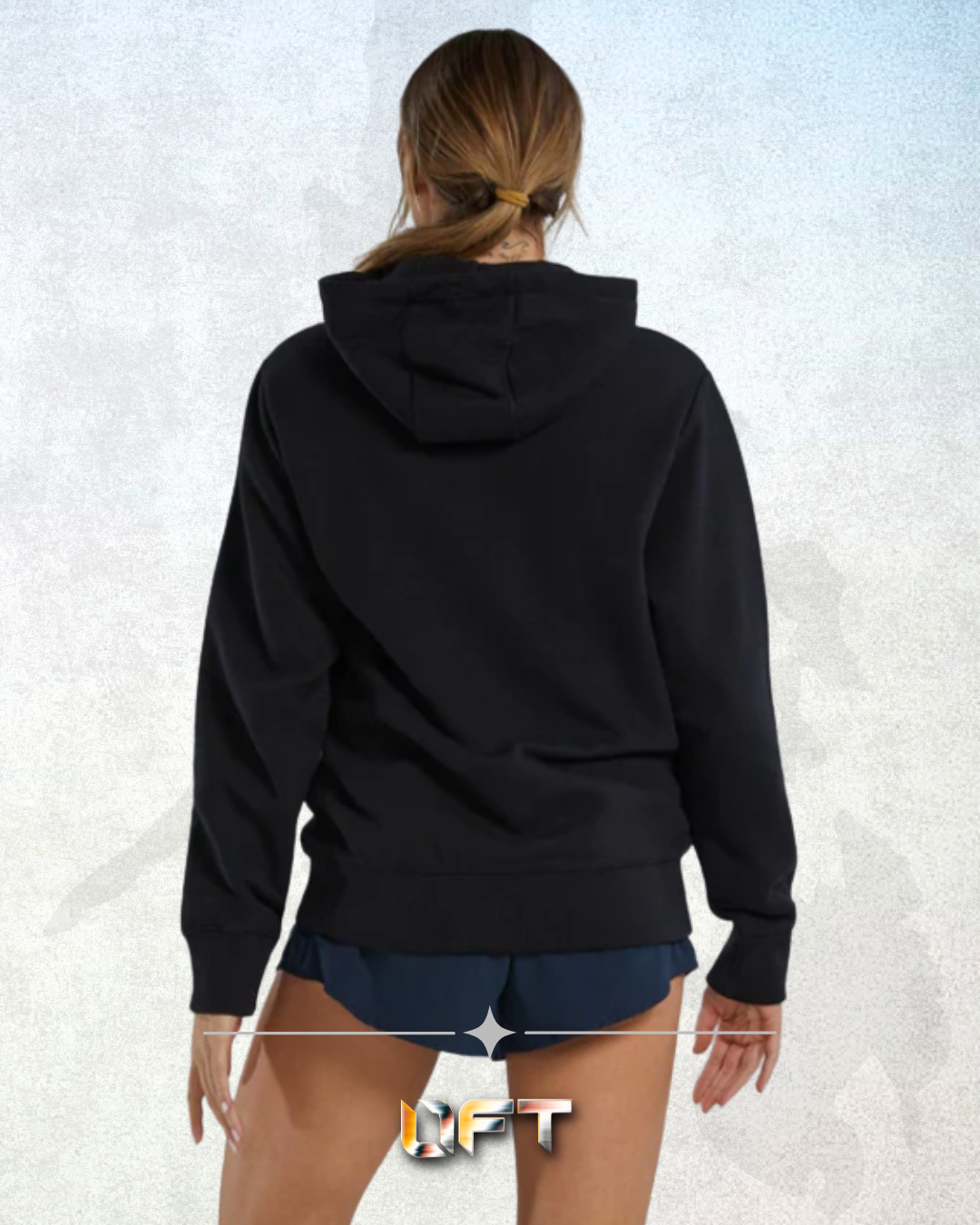 TYR Unisex UltraSoft Big Logo Tech Hoodie Black (001)