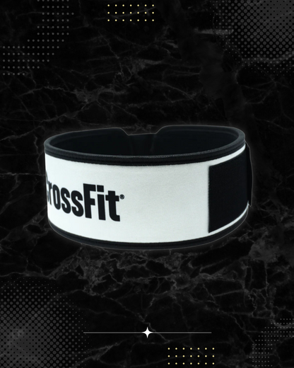 2POOD CrossFit 4" Weightlifting Belt (White/Black)