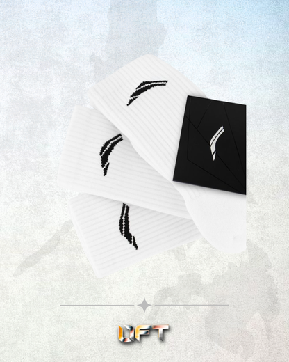 Avancus Crew Socks V3 - Pack of 3 - (WHITE)