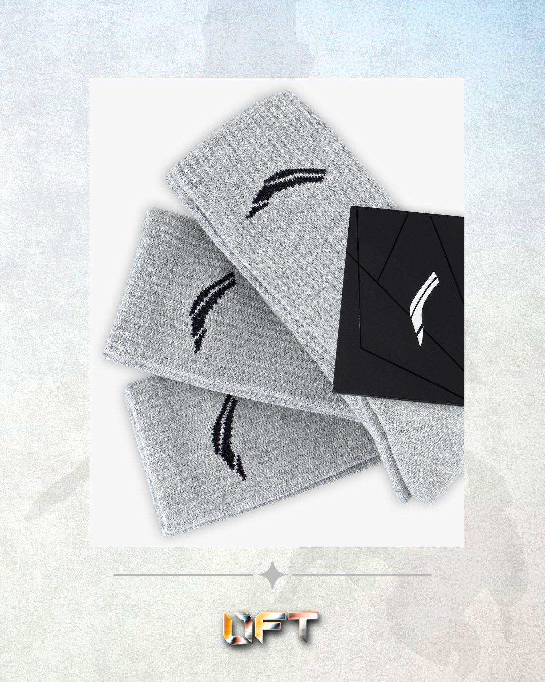 Avancus Crew Socks V3 - Pack of 3 - (GREY)