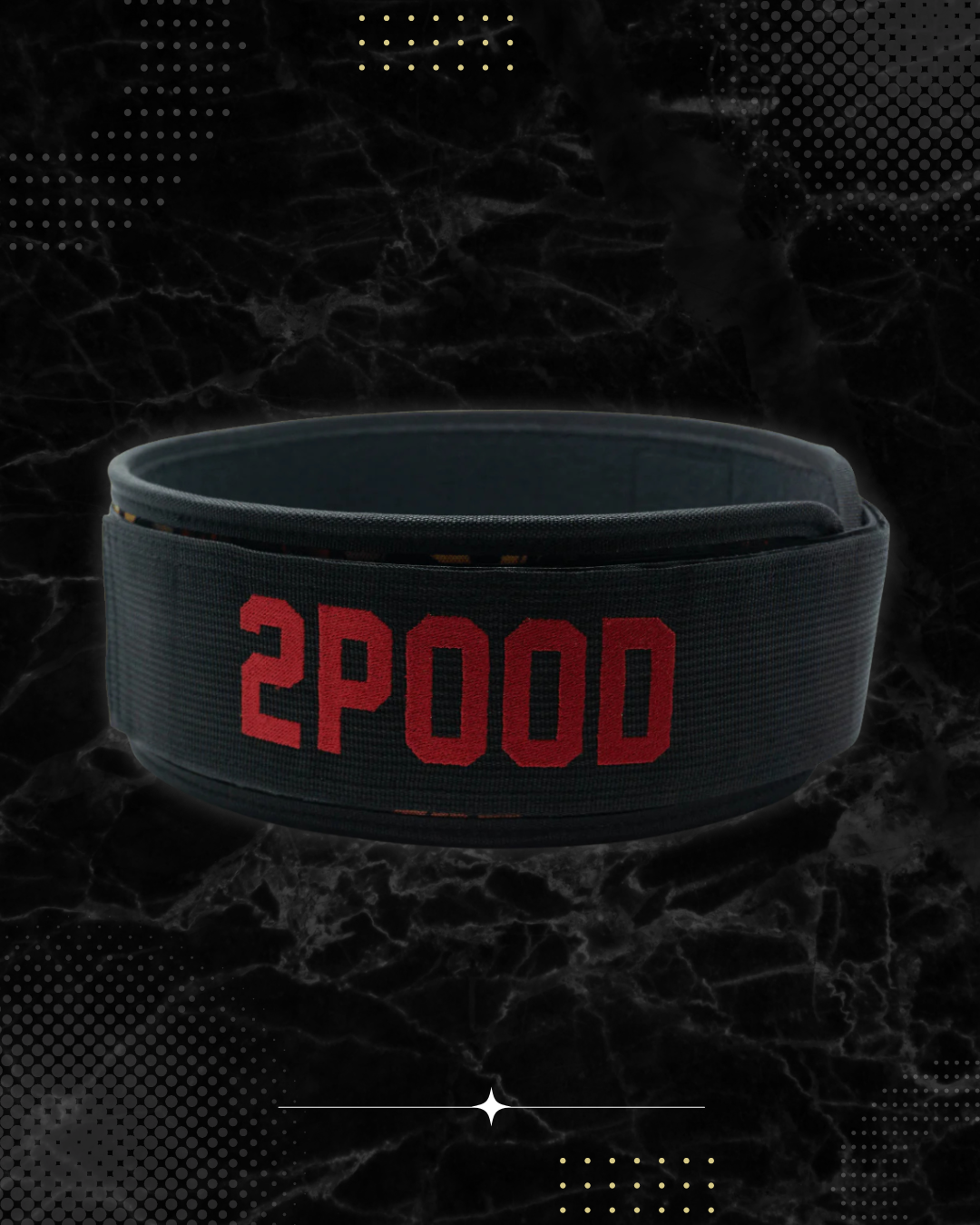 2POOD Press Your Luck 4" Weightlifting Belt