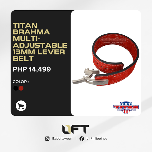 Titan Brahma multi-adjustable 13mm lever belt