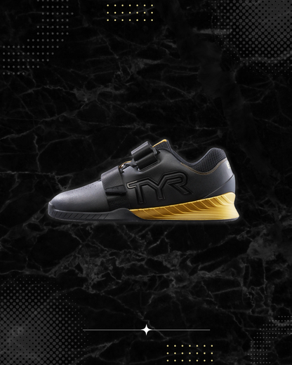 TYR L-1 Lifter Black/Gold Limited Edt Squat University (008)