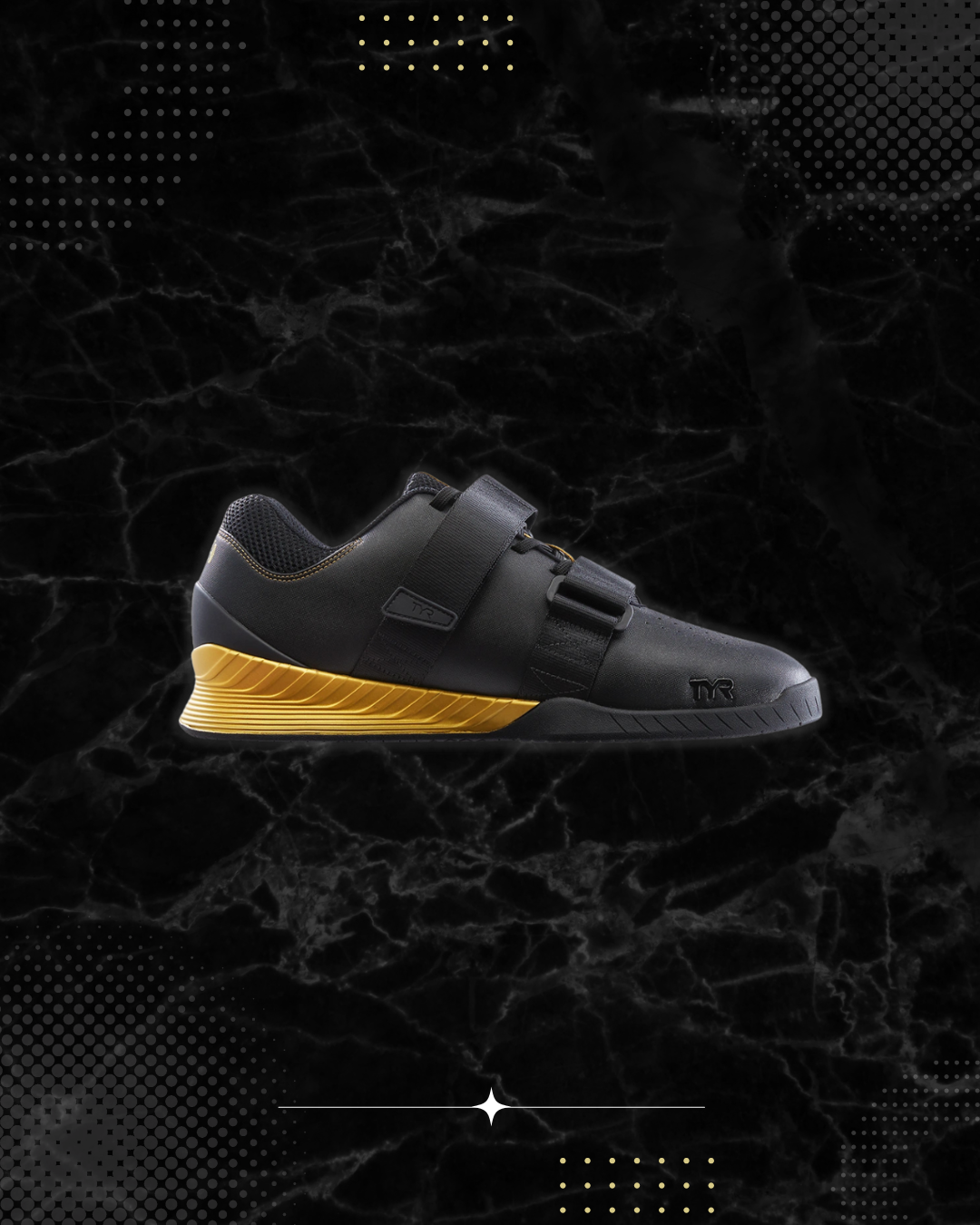 TYR L-1 Lifter Black/Gold Limited Edt Squat University (008)