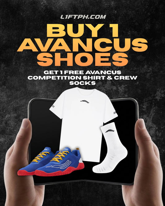 Avancus Competition Kit Promo (Buy 1 Shoe, Get 1 FREE Shirt & Socks)
