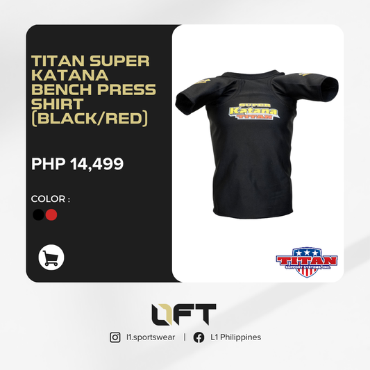 Titan Super Katana Bench Press Shirt (Black/Red)