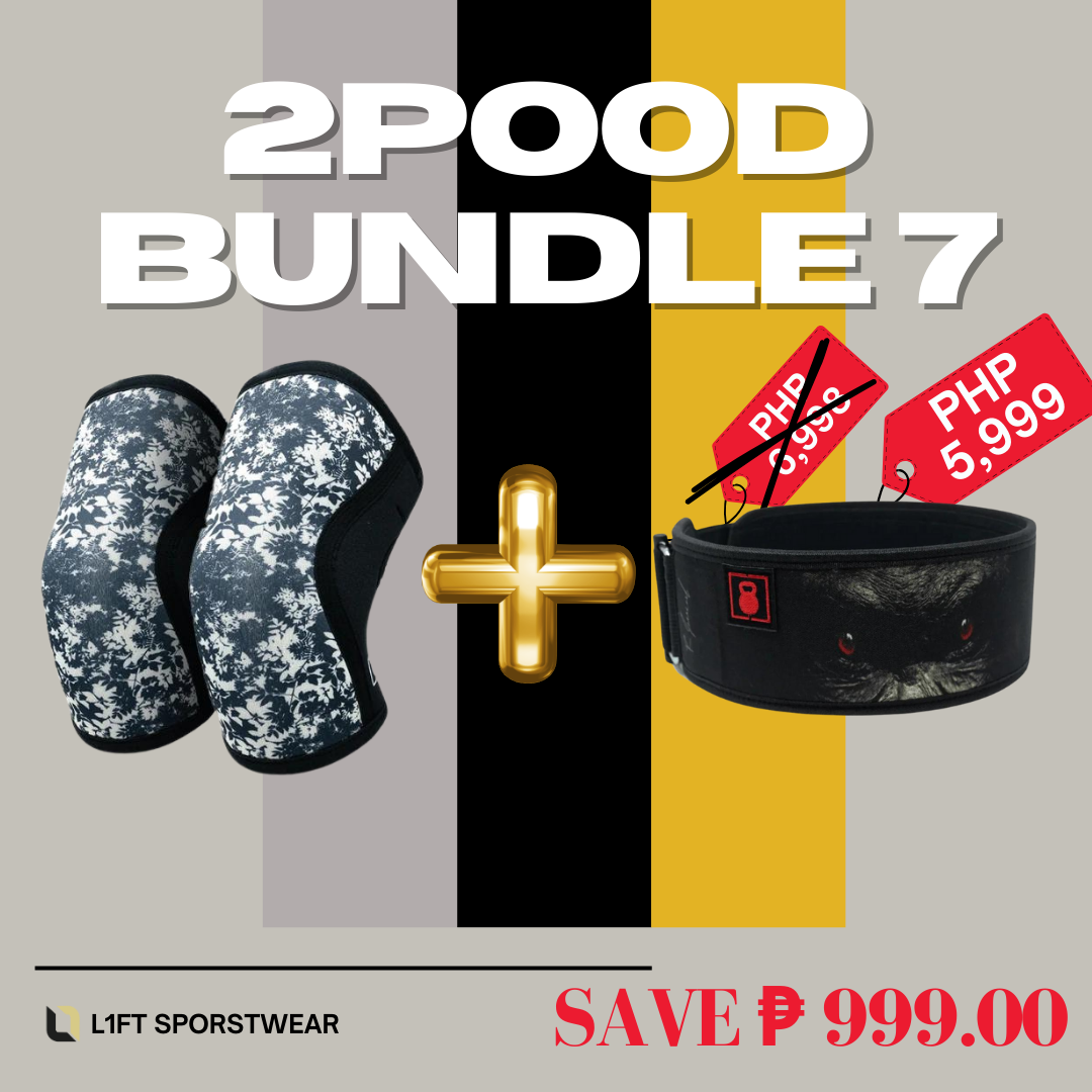 2POOD Bundle 7 (5mm Ethereal Fields Knee Sleeves + 4" Ricky Garard Weightlifting Belt)