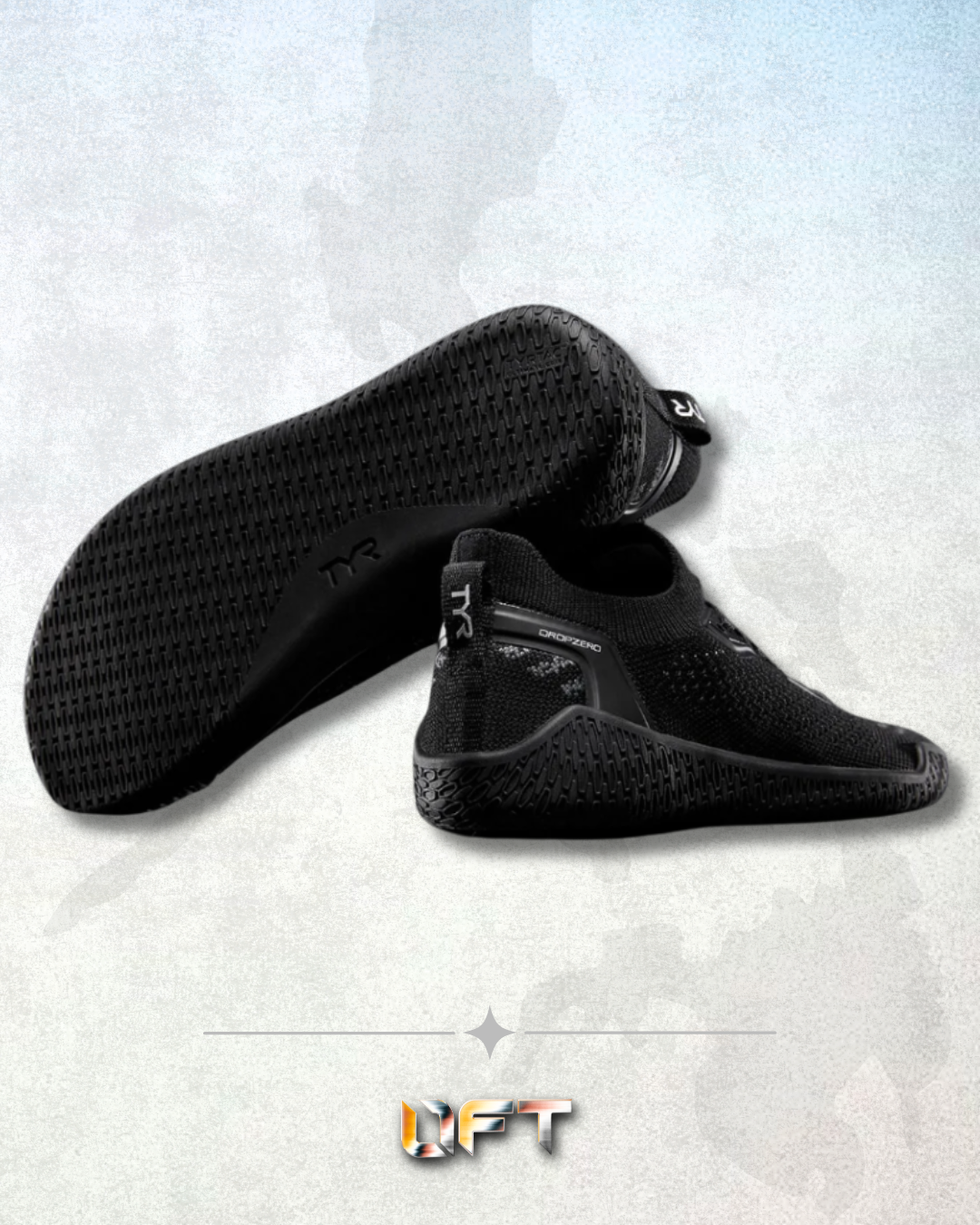 TYR DropZero Barefoot Trainer - Laced Black (001)