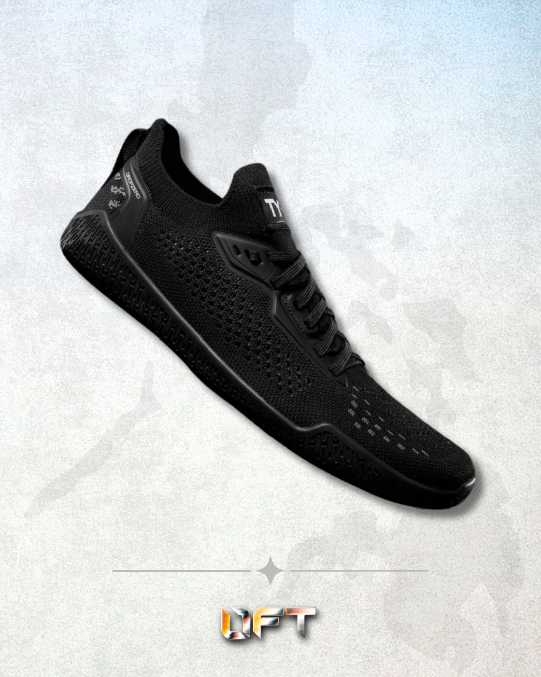 TYR DropZero Barefoot Trainer - Laced Black (001)