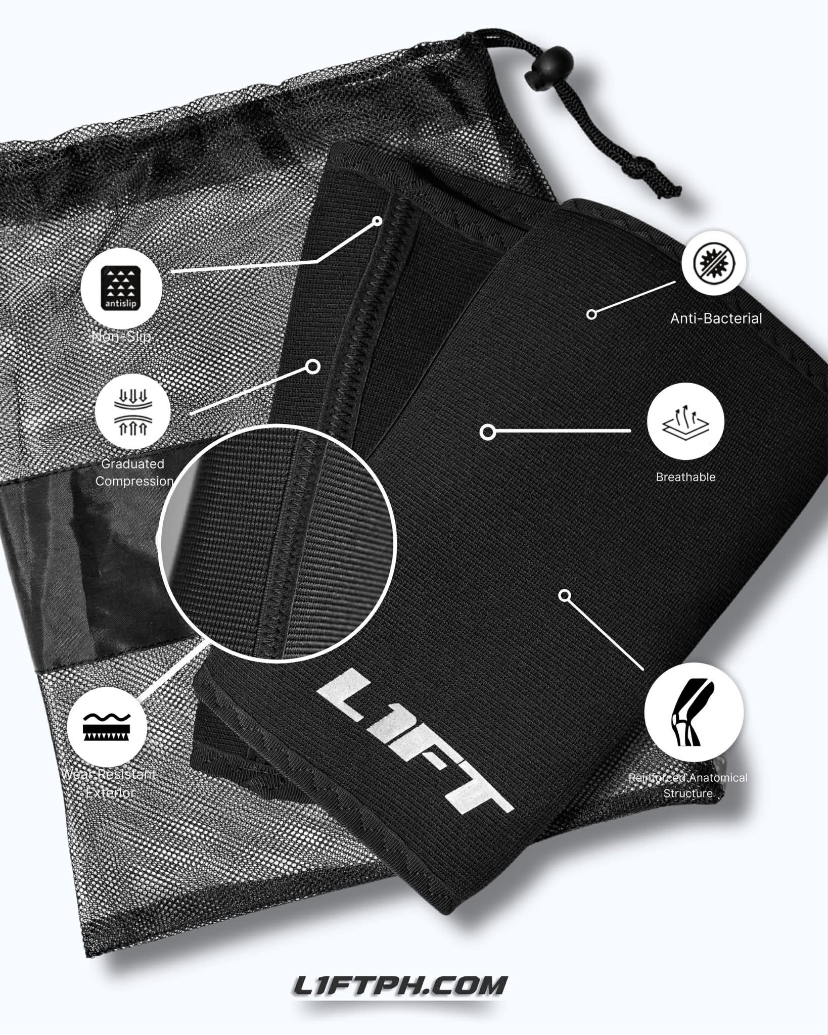 L1FT Performance PL Knee Sleeves Pro 1.0 (7mm) – LIFT