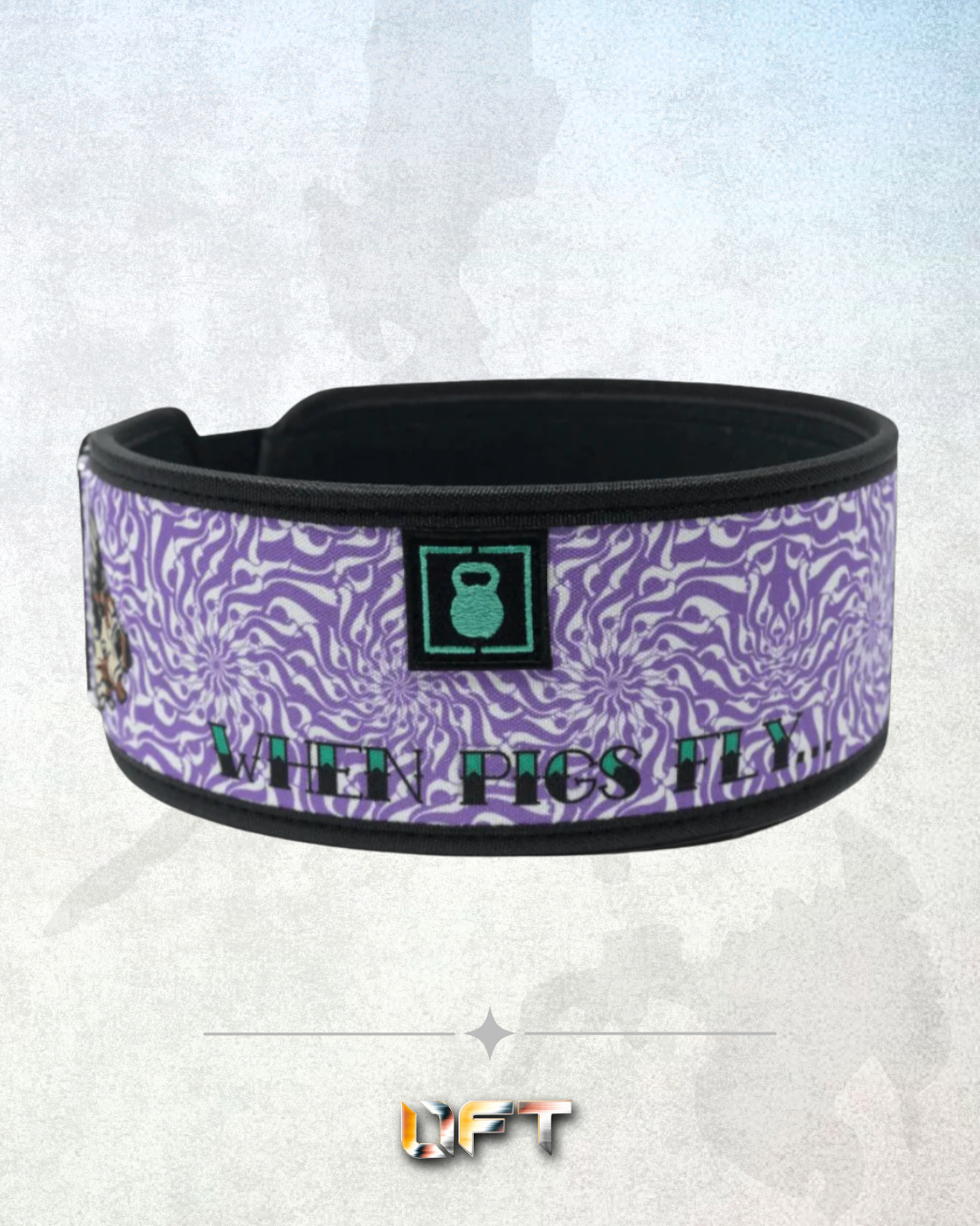 2POOD When Pigs Fly by Danielle Brandon 4" Weightlifting Belt