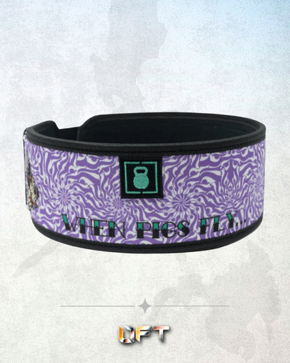 2POOD When Pigs Fly by Danielle Brandon 4" Weightlifting Belt