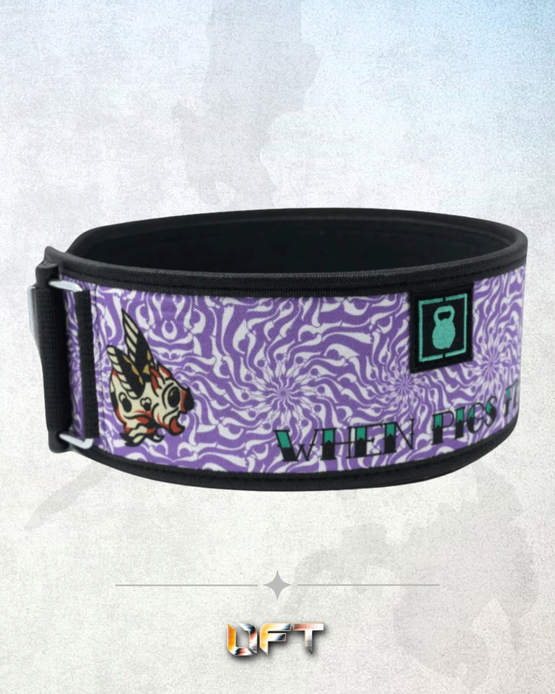 2POOD When Pigs Fly by Danielle Brandon 4" Weightlifting Belt