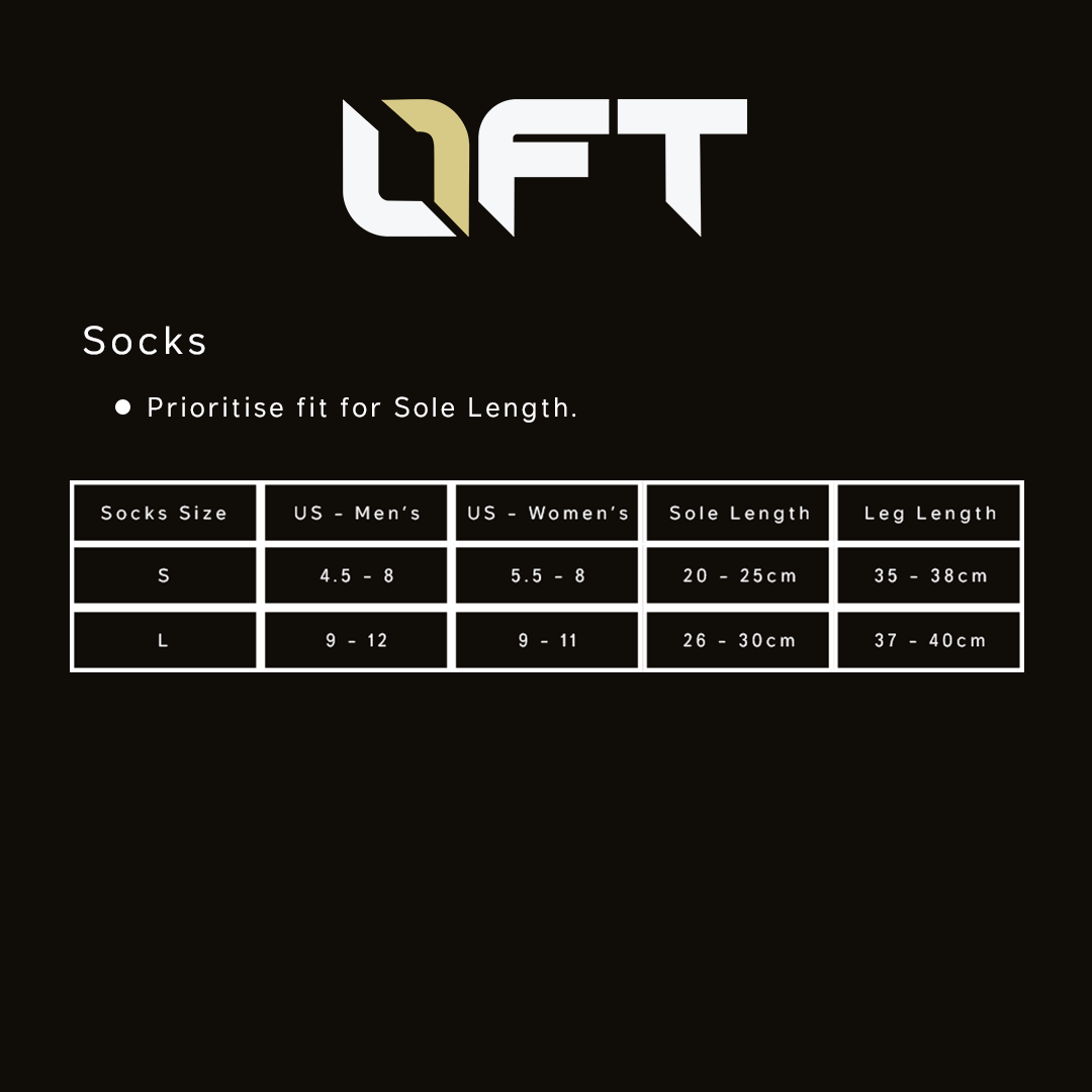 [PACK: 3pcs] L1 Lifting Socks 1.0 - Pure