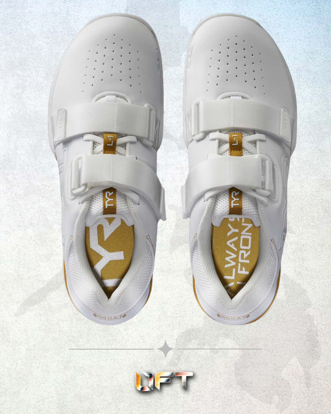 TYR L-1 Lifter White/Gold Limited Edt Squat University (132)