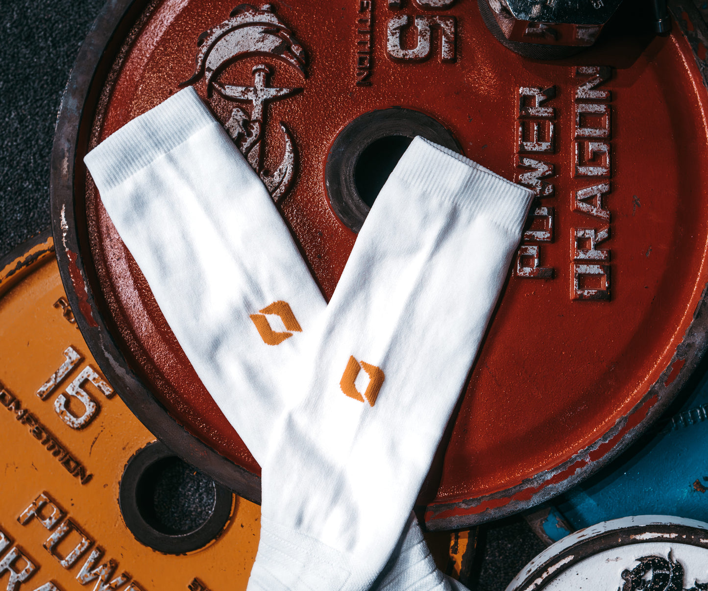 L1FT Performance Deadlift Socks 2.0 White/Gold