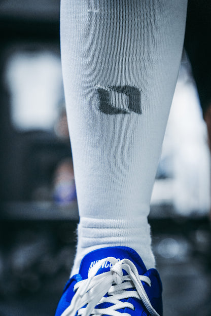 L1FT Performance Deadlift Socks 2.0 White/Silver
