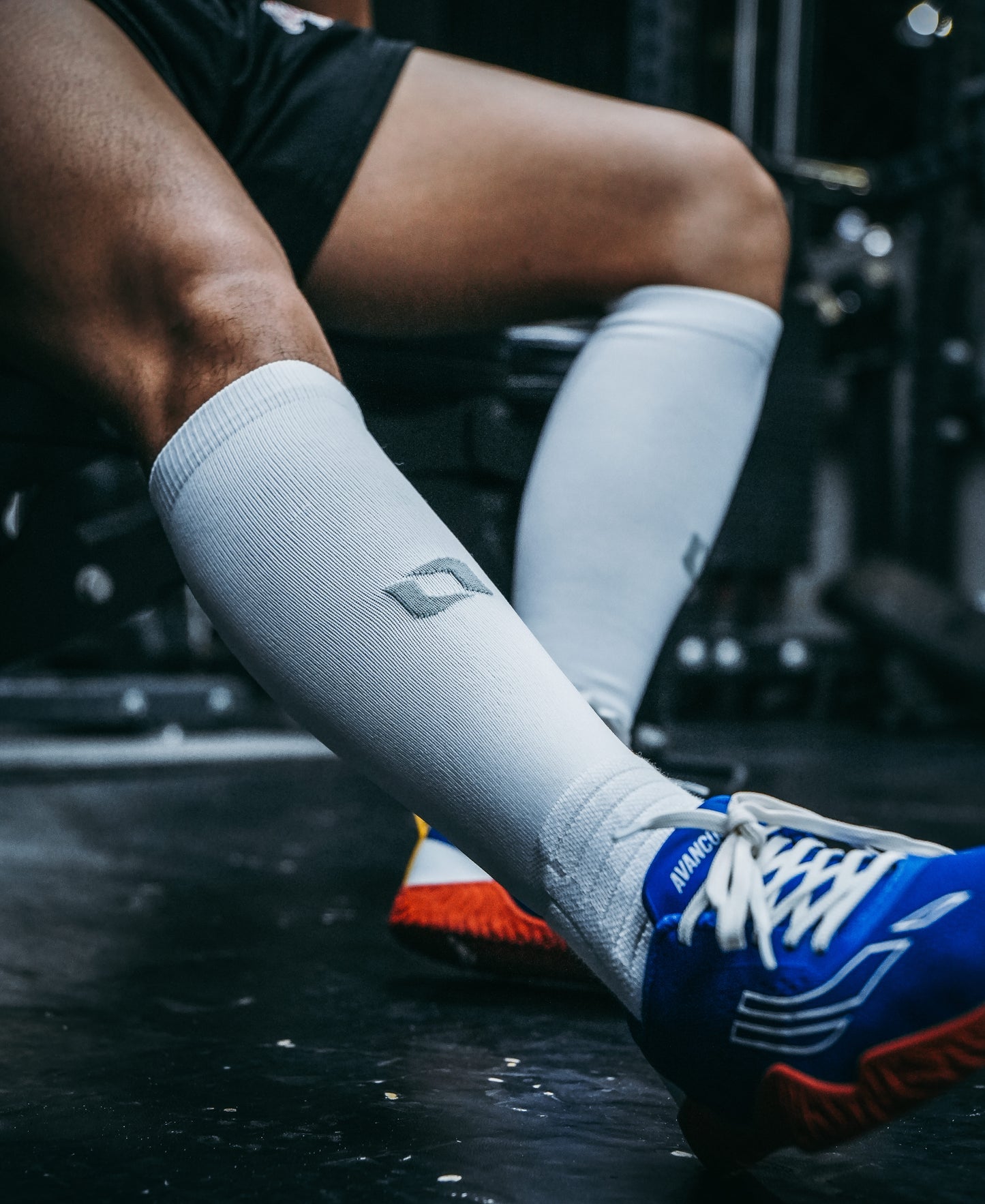 L1FT Performance Deadlift Socks 2.0 White/Silver