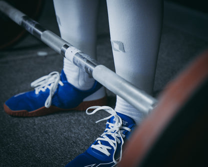 L1FT Performance Deadlift Socks 2.0 White/Silver
