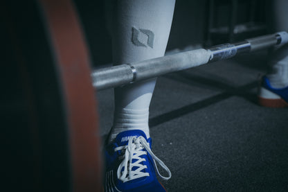 L1FT Performance Deadlift Socks 2.0 White/Silver