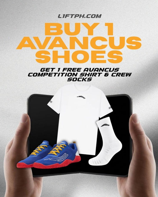 Avancus Competition Kit Promo (Buy 1 Shoe, Get 1 FREE Shirt & Socks)