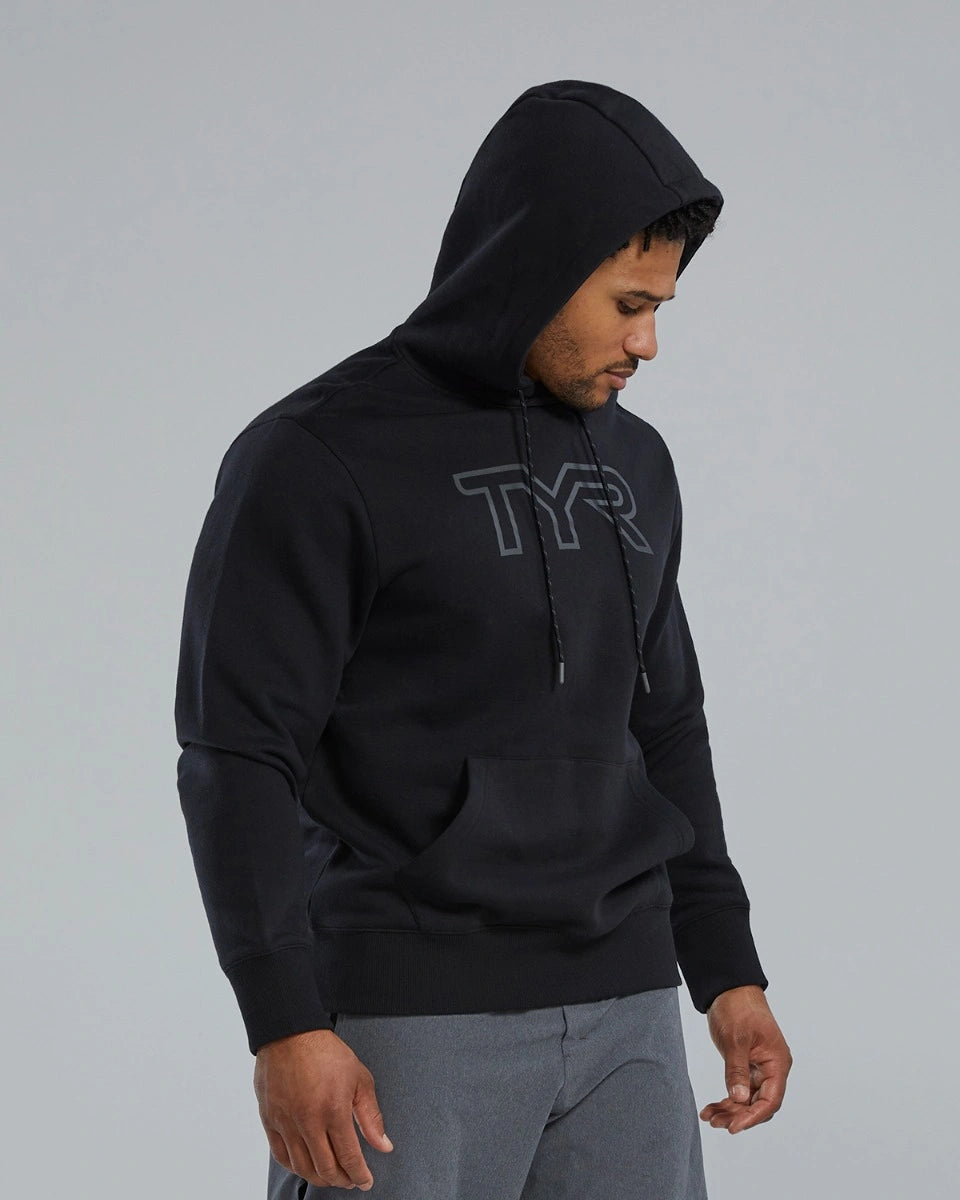 TYR Unisex UltraSoft Big Logo Tech Hoodie Black (001)