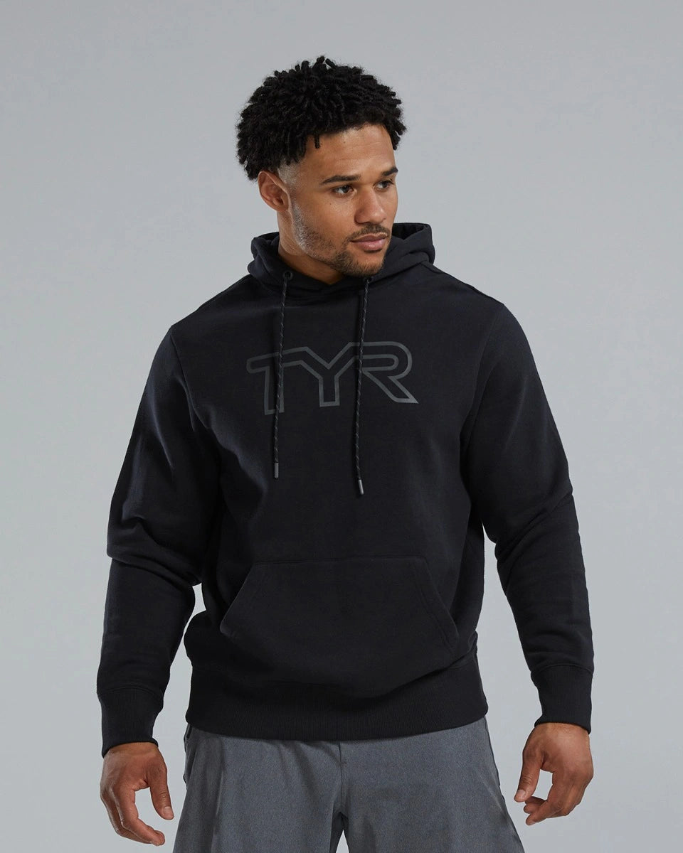 TYR Unisex UltraSoft Big Logo Tech Hoodie Black (001)