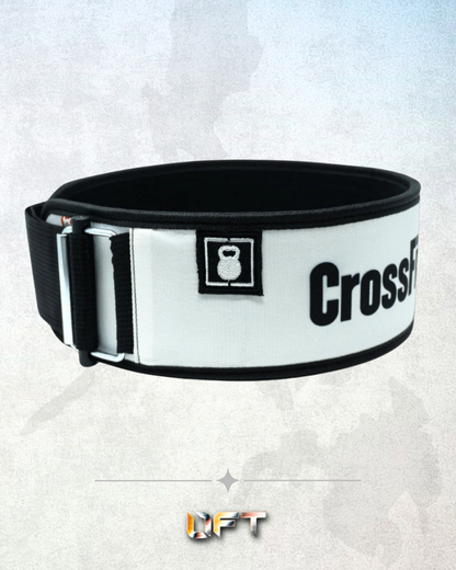 2POOD CrossFit 4" Weightlifting Belt (White/Black)