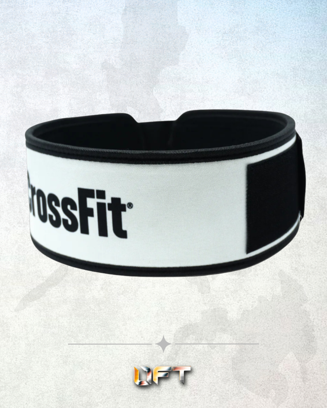 2POOD CrossFit 4" Weightlifting Belt (White/Black)