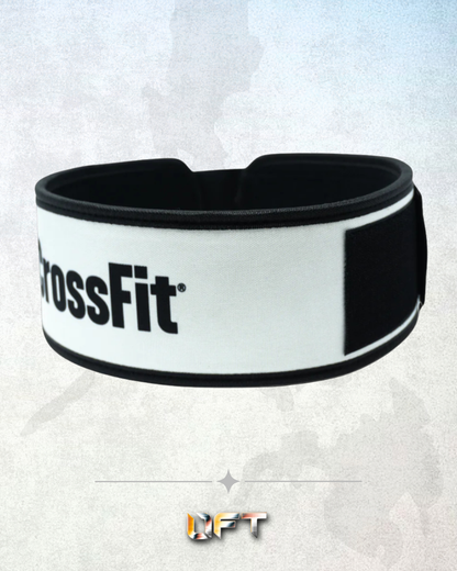 2POOD CrossFit 4" Weightlifting Belt (White/Black)